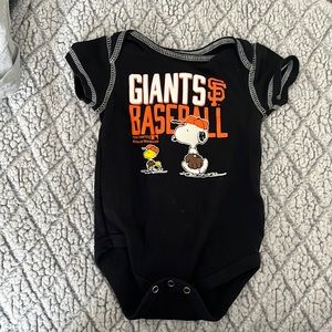 Black San Francisco Giants onesie.